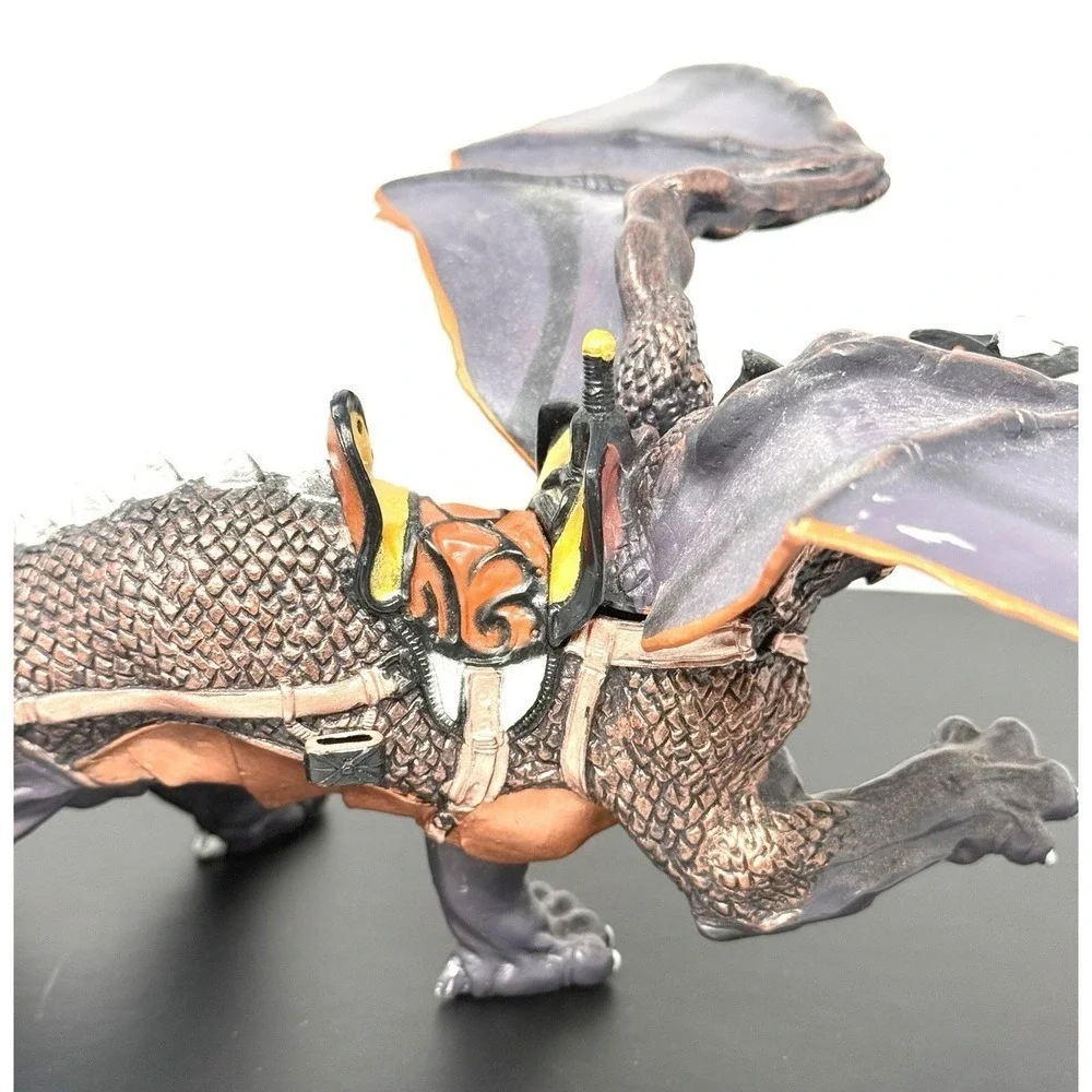 2007 PAPO Dragon of Darkness Fire Breathing Fantasy Figure Medieval Dragon Toy